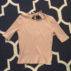 Madewell Ribbed Open Back Top